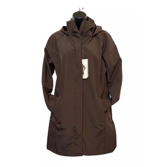 Mondetta Women's coat jacket Long Softshell Hooded Jacket Brown warm cozy XXL - Picture 1 of 16